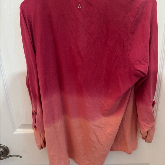 Prana Pink and Orange Ombre Blouse - Picture 5 of 6